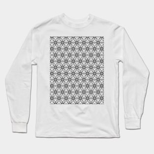 black textured seamless spots pattern design Long Sleeve T-Shirt